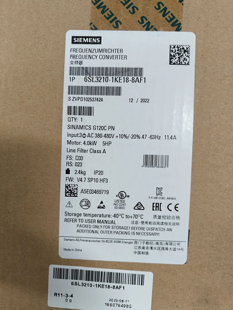 SINAMICS G120C 4 kW 380–480 V 3-ph