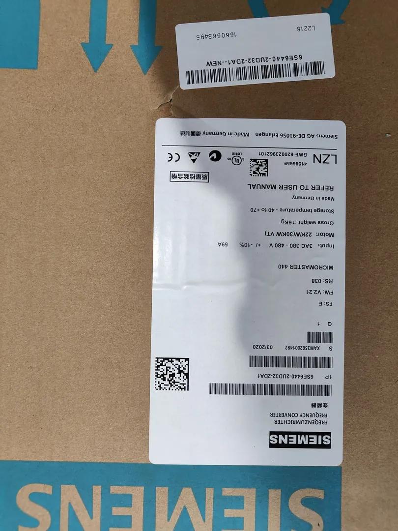 MICROMASTER 440 inverter 22 kW